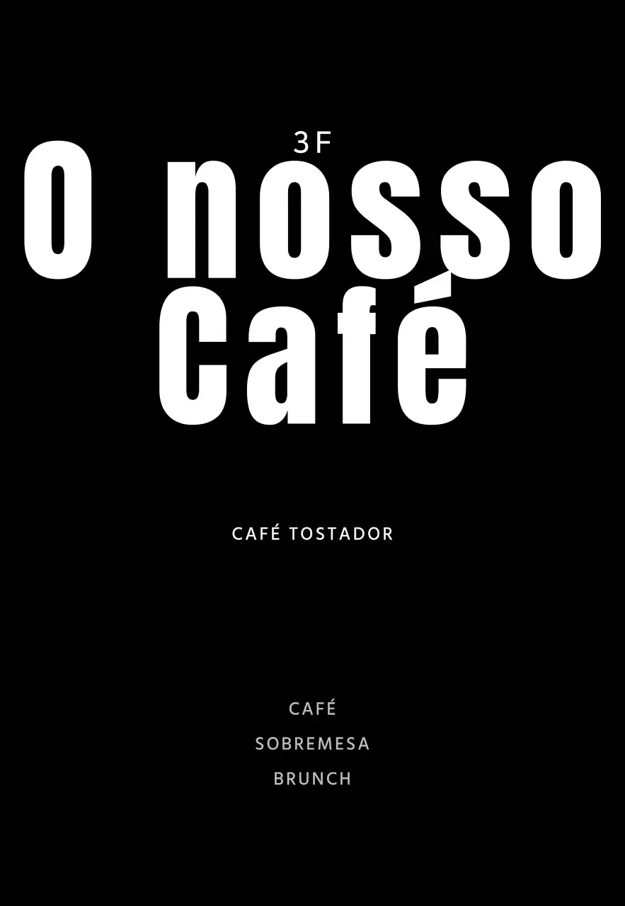 Sinal preto simples com logótipo de café para café
