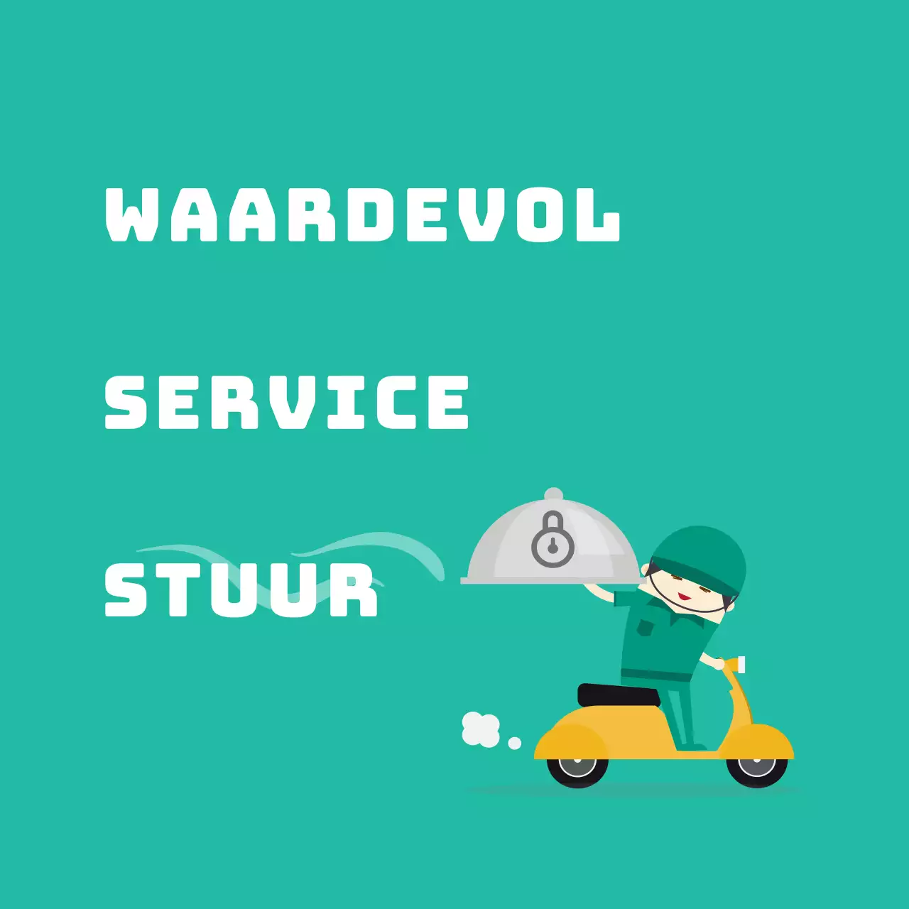 Stickers voor bezorgservice