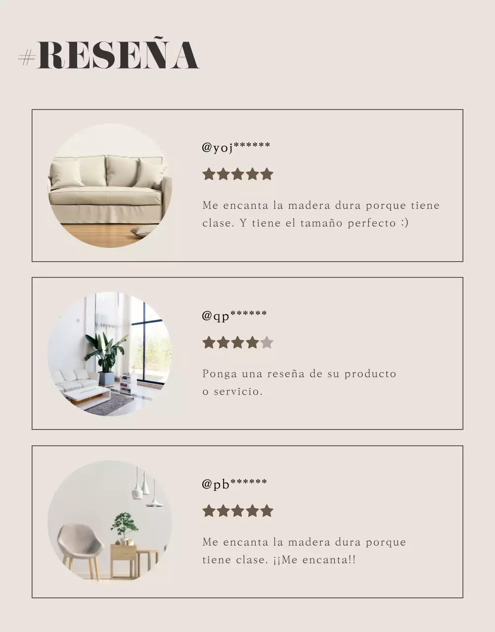 Muebles modernos en tonos marrones cálidos detalles de eventos