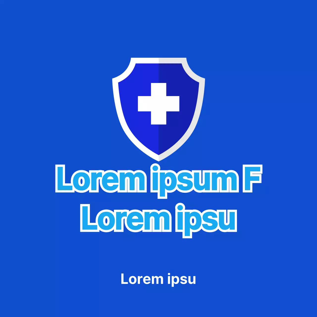 Blauwe Corona Gevaccineerd Medische Sticker