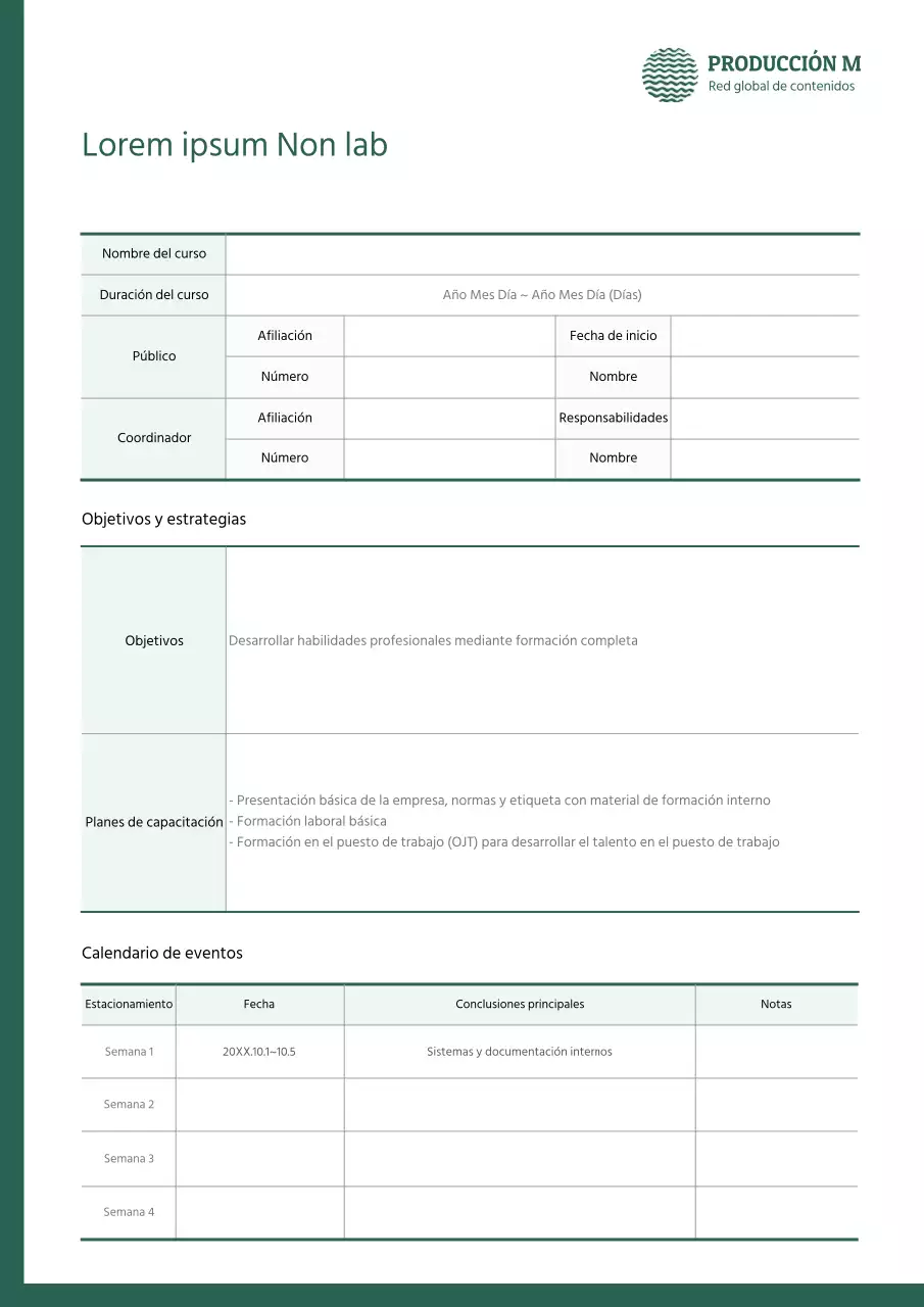 Plan de formación en alternancia para nuevos empleados