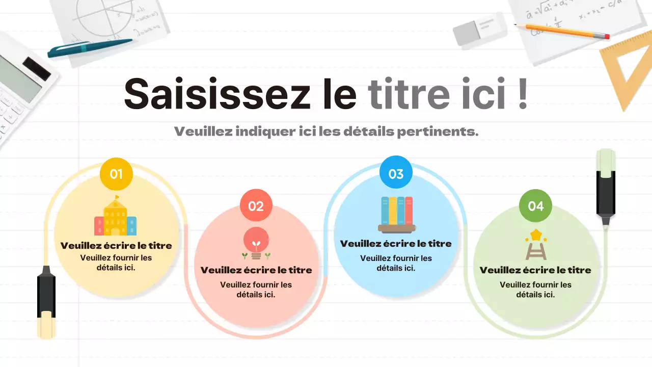 Carte routière avec illustrations de papeterie pastel pour les fonds de notes