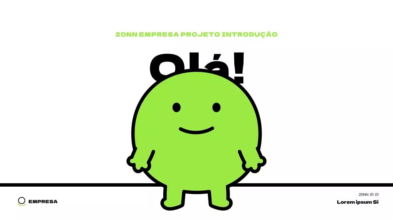 Personagens giras em chartreuse e um layout simples