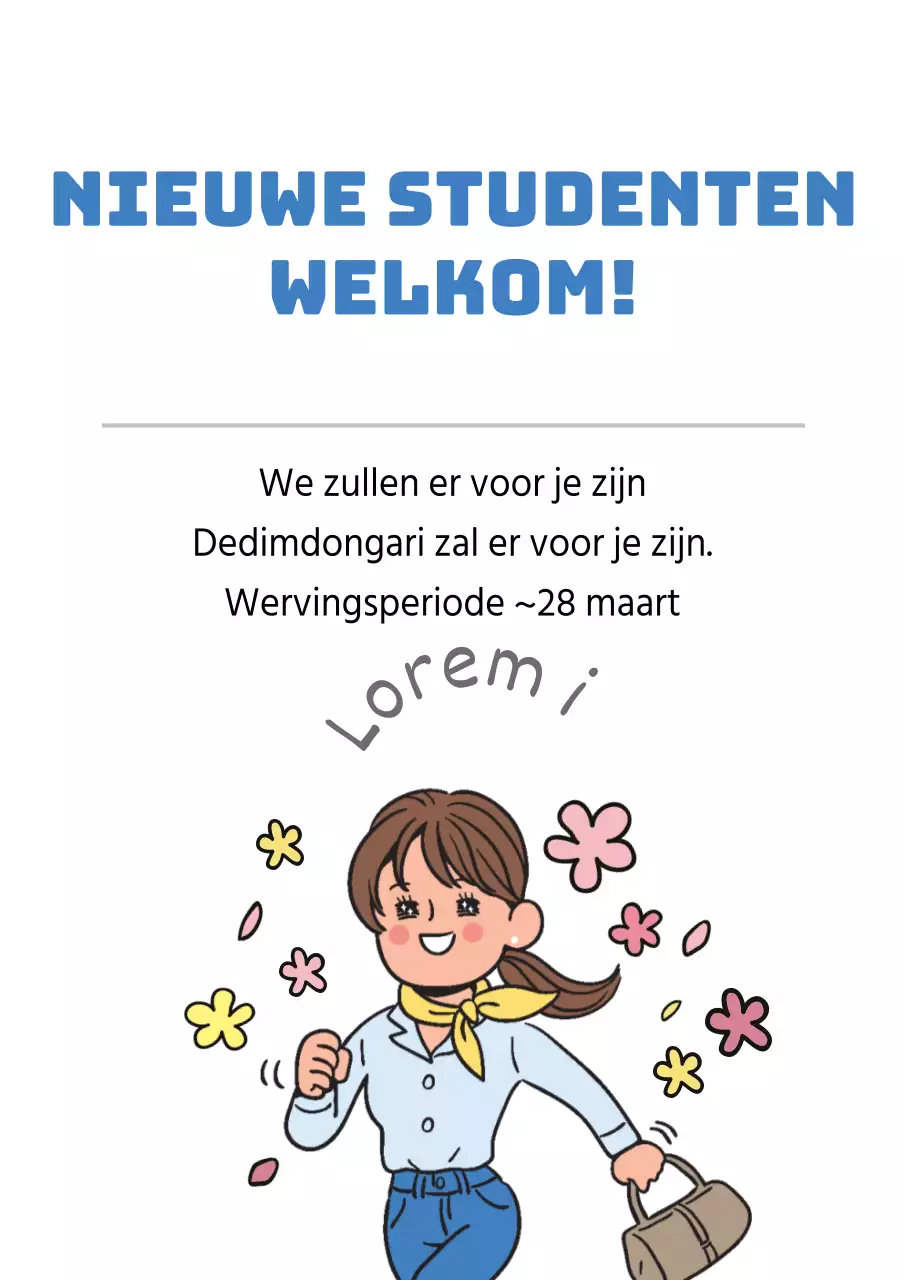 Werven van nieuwe studenten