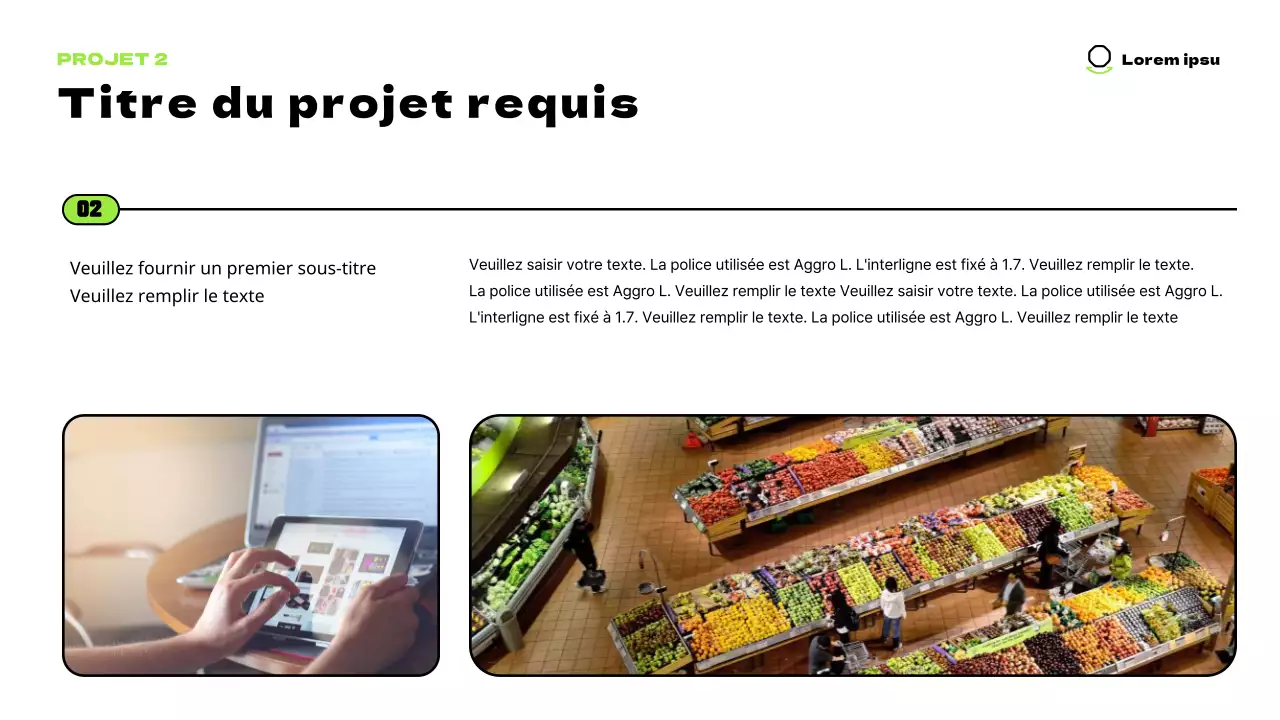 De jolis personnages en chartreuse et une mise en page épurée