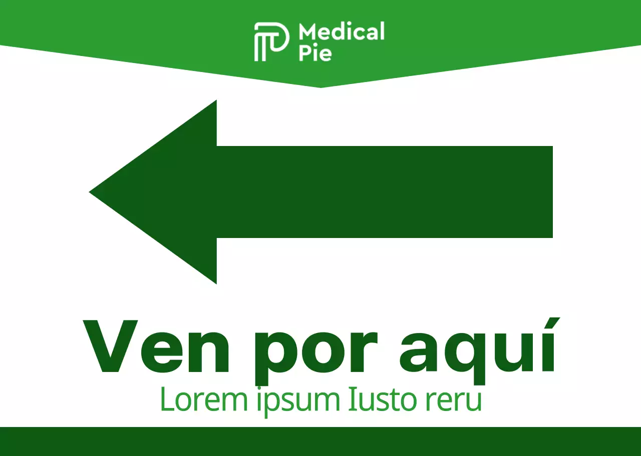 Combinación sencilla y limpia de flechas y texto en verde y verde lima Estilo de presentación Cómo llegar al seminario