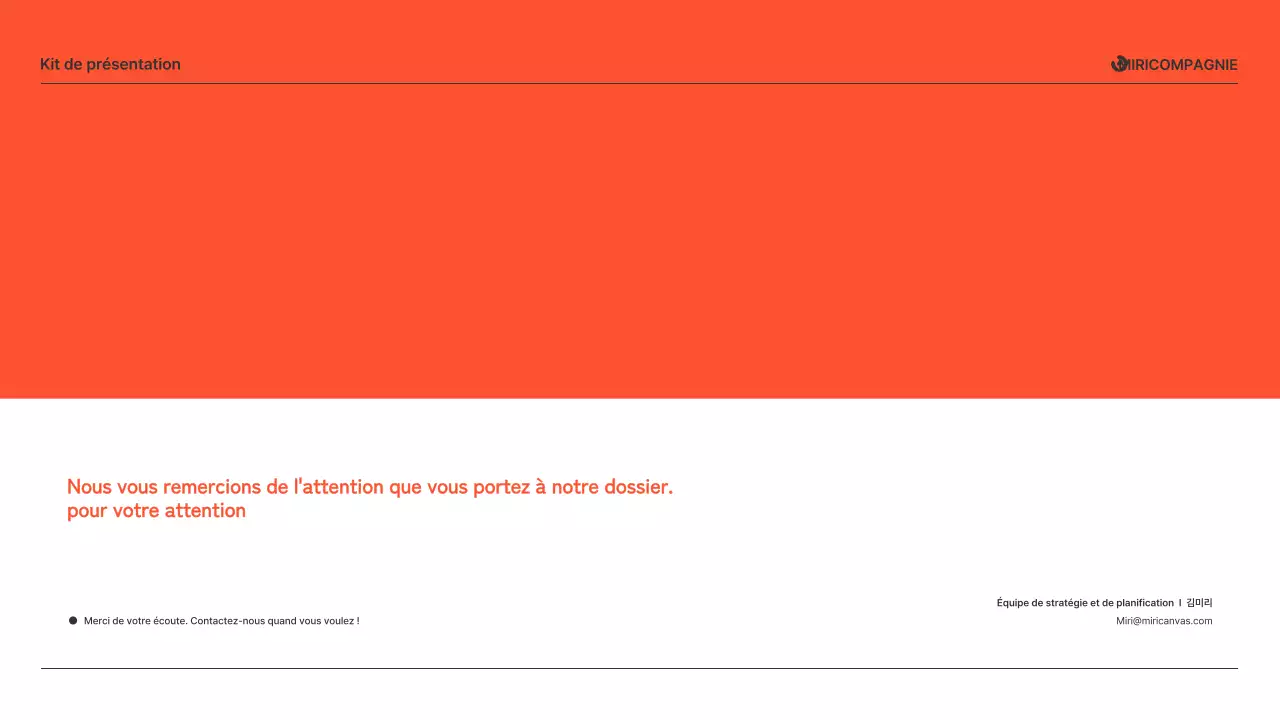 Présentations de rapports d'activité en orange et gris