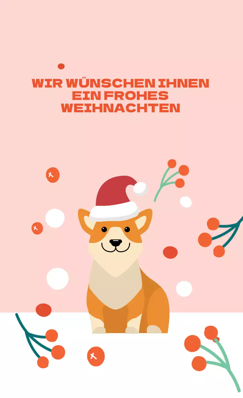Rosa Rot Niedliche Illustration Weihnachtsgeschenk-Etiketten