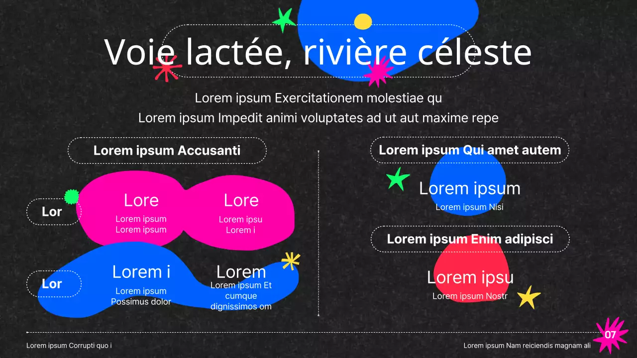 Observatoire coloré Voie lactée Camp Constellations sur fond noir Ressources pédagogiques