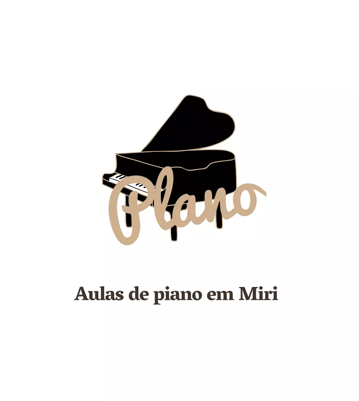 Tábua de cordas com piano preto
