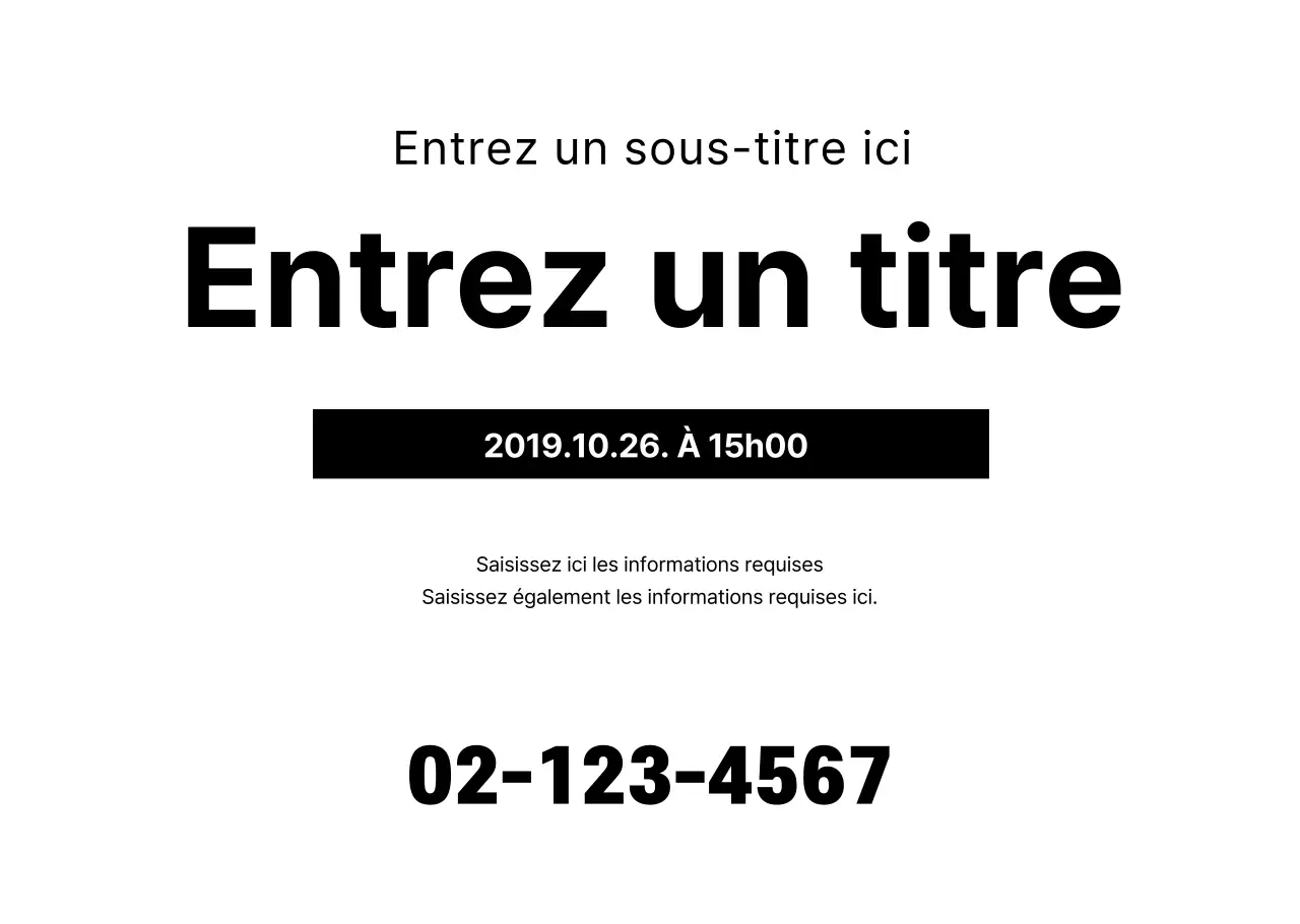 Transparence du texte du titre simple