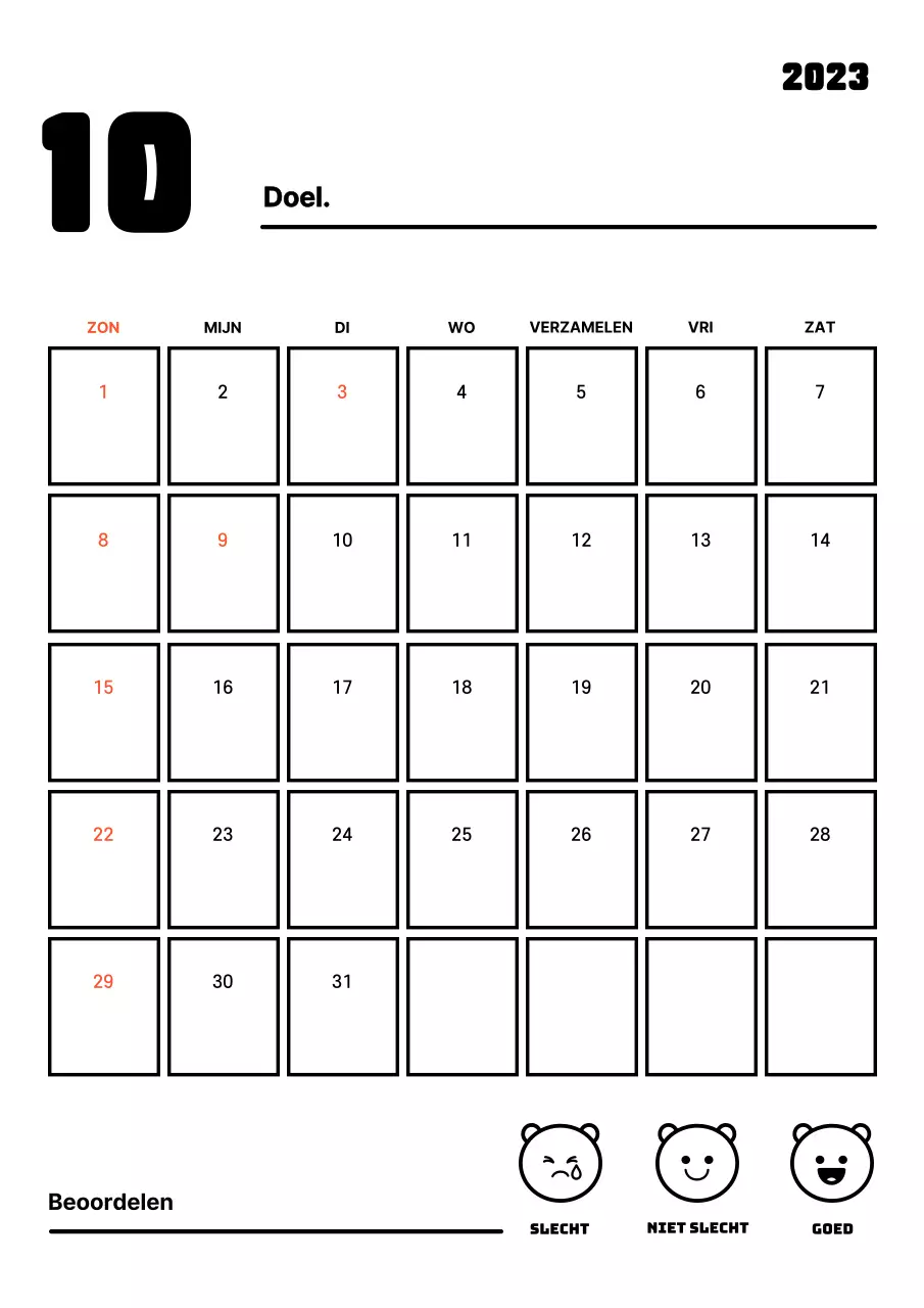 Doelvolger voor nieuwjaarsresoluties met strakke lijnen