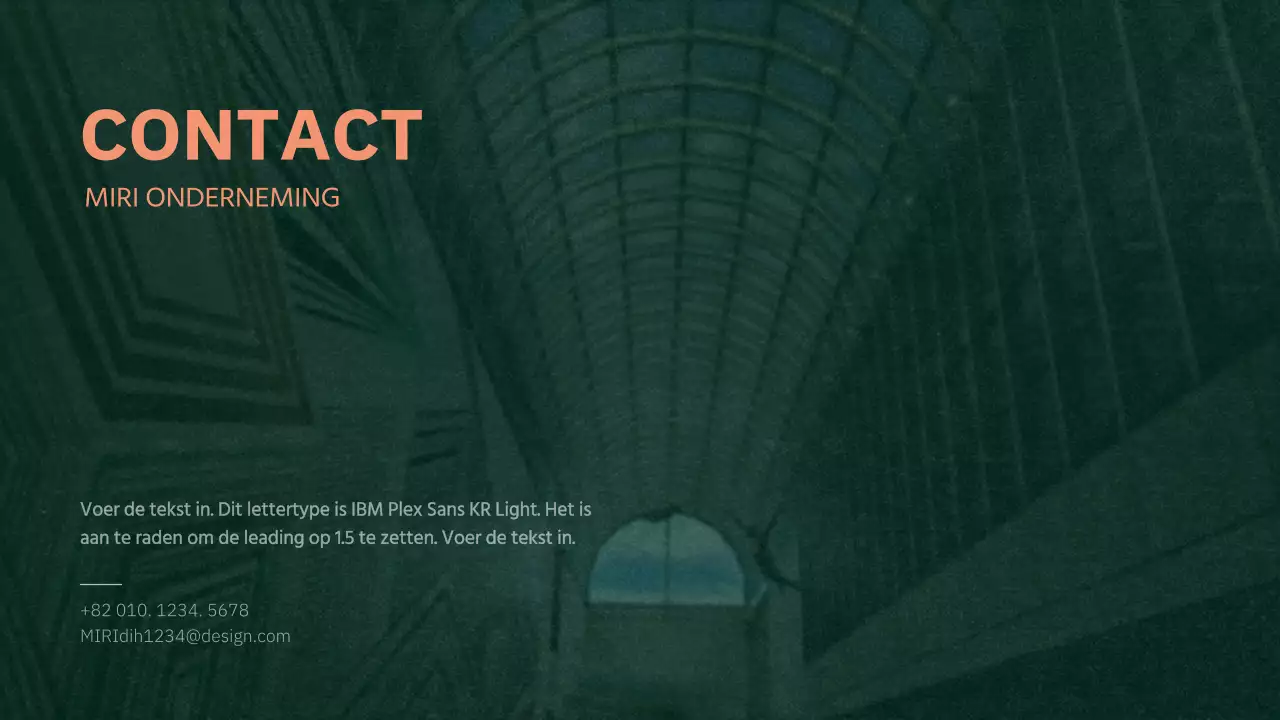 Groen en oranje structuurconcept ondernemingsplan