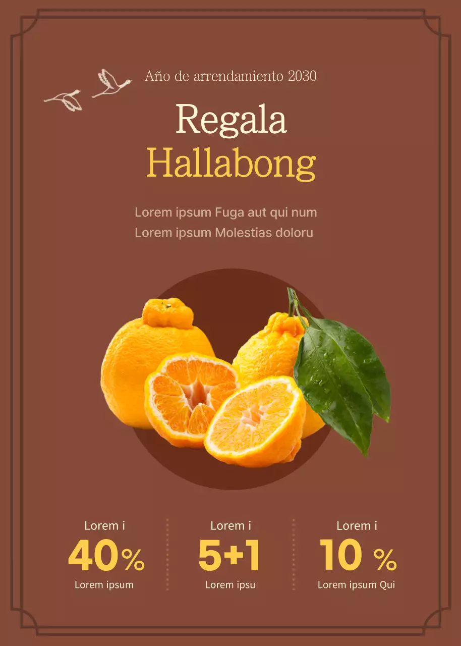 Detalles del regalo Hallabong marrón