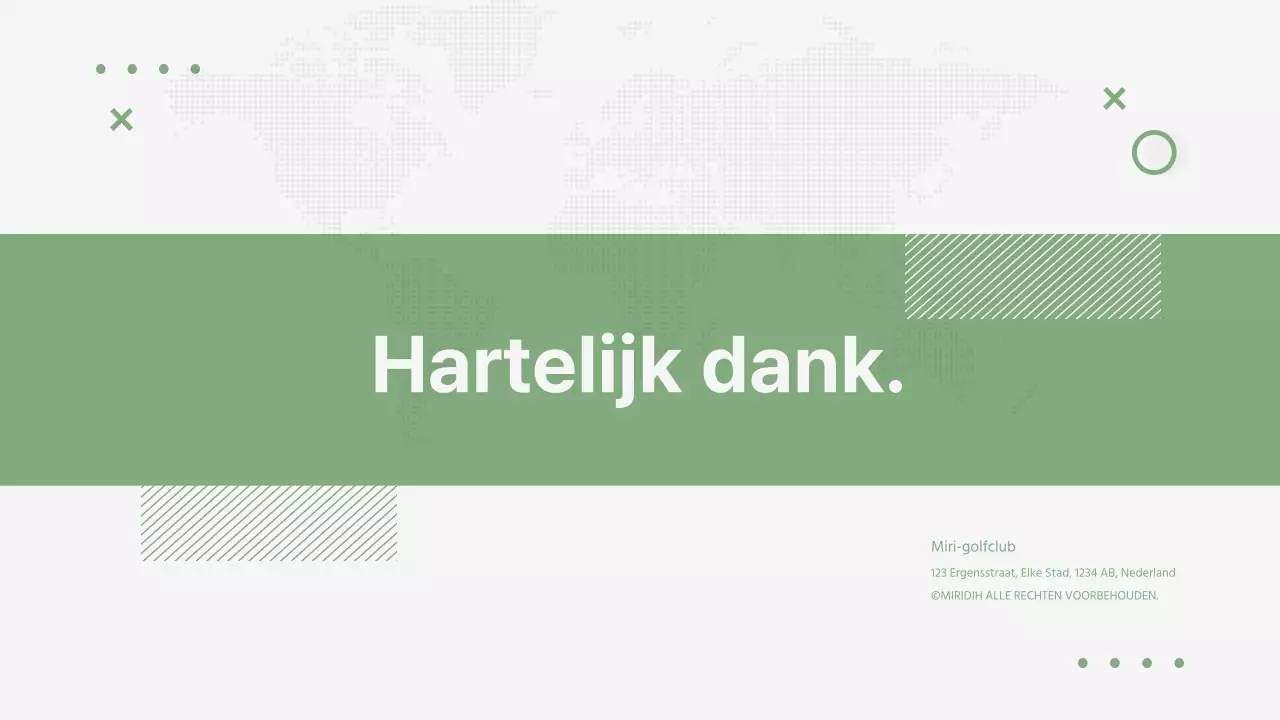 Greentone's Bizgolf Investeringsvoorstel Golf Club Resort Bedrijfsoverzicht Budget Verwachtingen