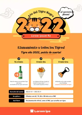 Eventos de Año Nuevo en restaurantes con simpáticos personajes de dragones azules y amarillos