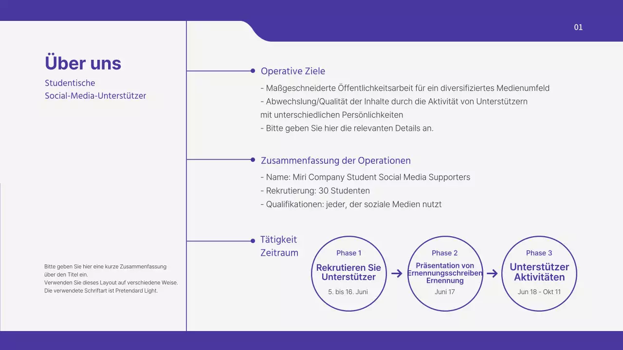 Präsentation des Boraton-Einsatzplans für die SNS-Anhänger unter den Studenten