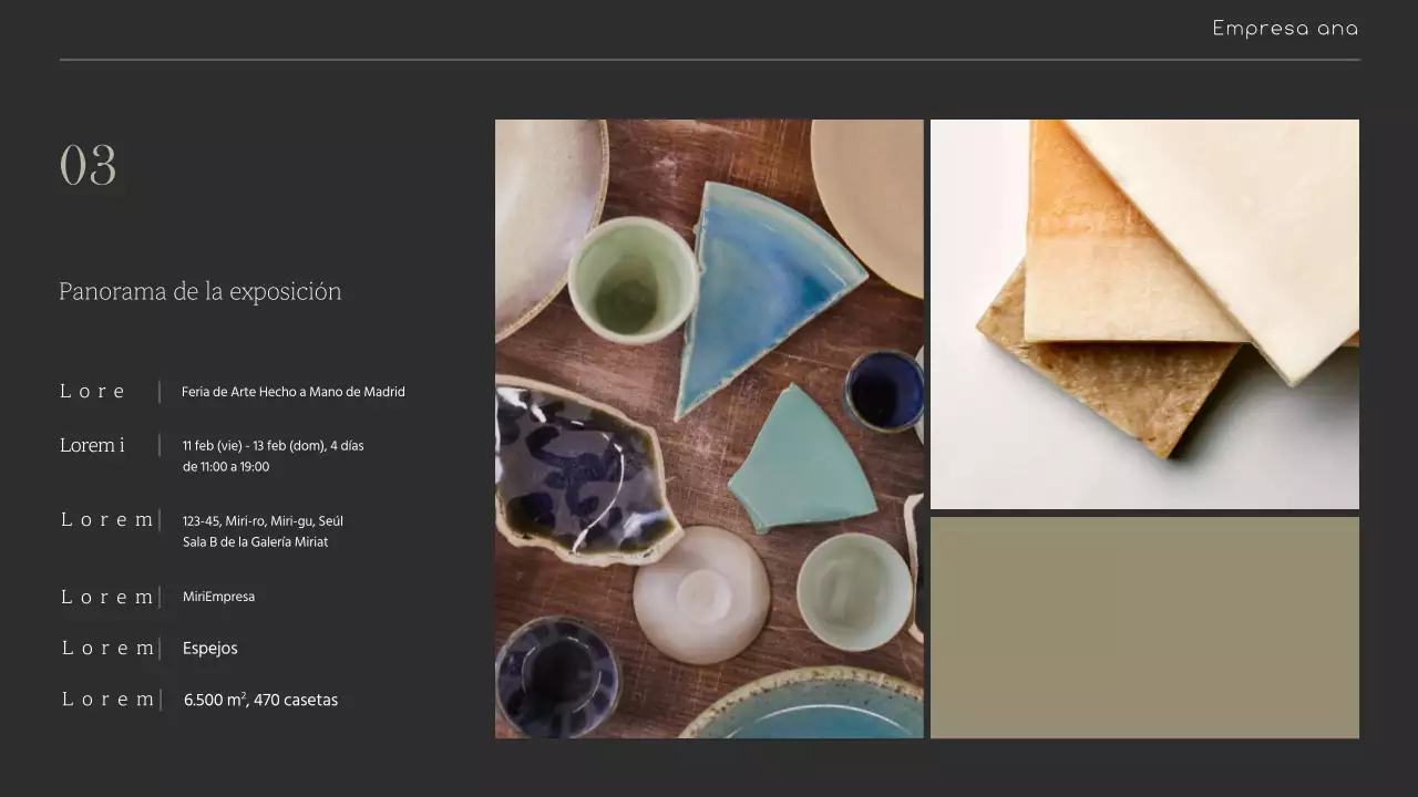 Una feria sentimental hecha a mano en verde oliva y beige