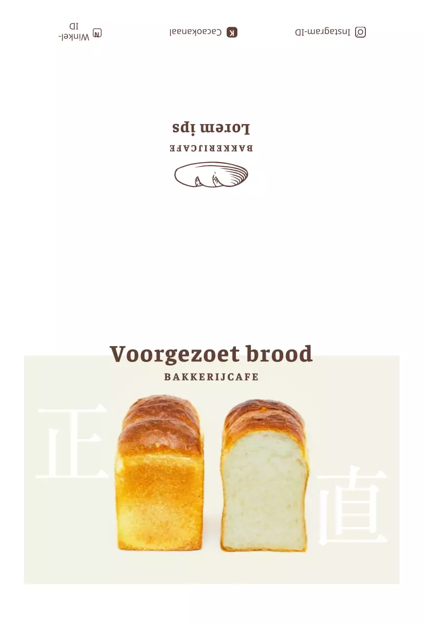 Beige en bruin brood bewaarinstructies