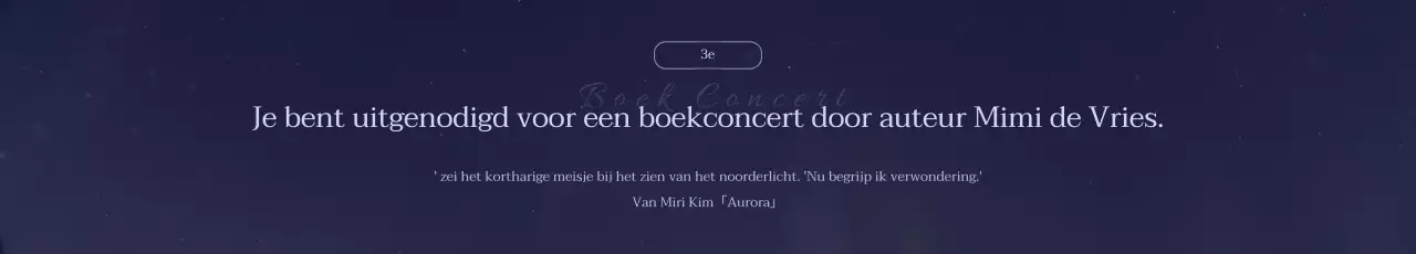 Een paarse, emotionele boekpromotie