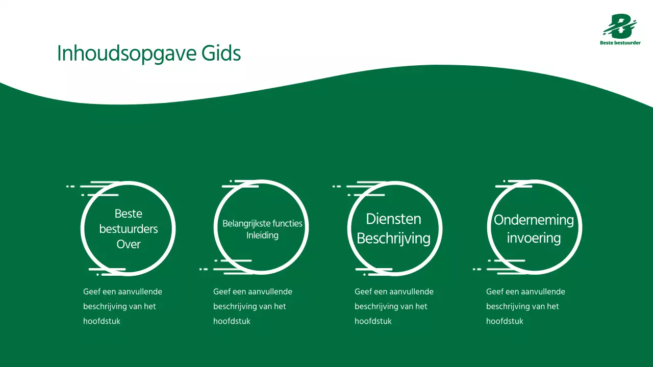 Groene, schone en sterke servicegids