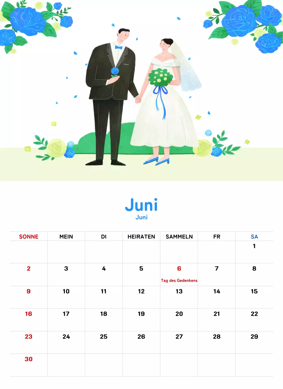 Ein warmer, illustrierter Kalender für das neue Jahr