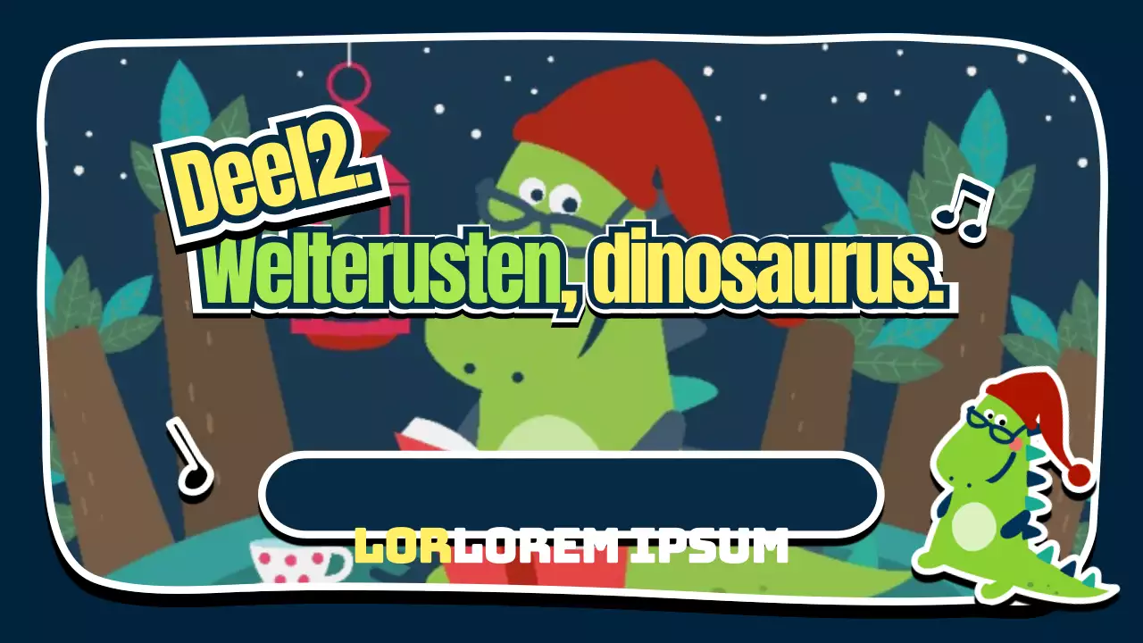 Welterusten, dinosaurus.