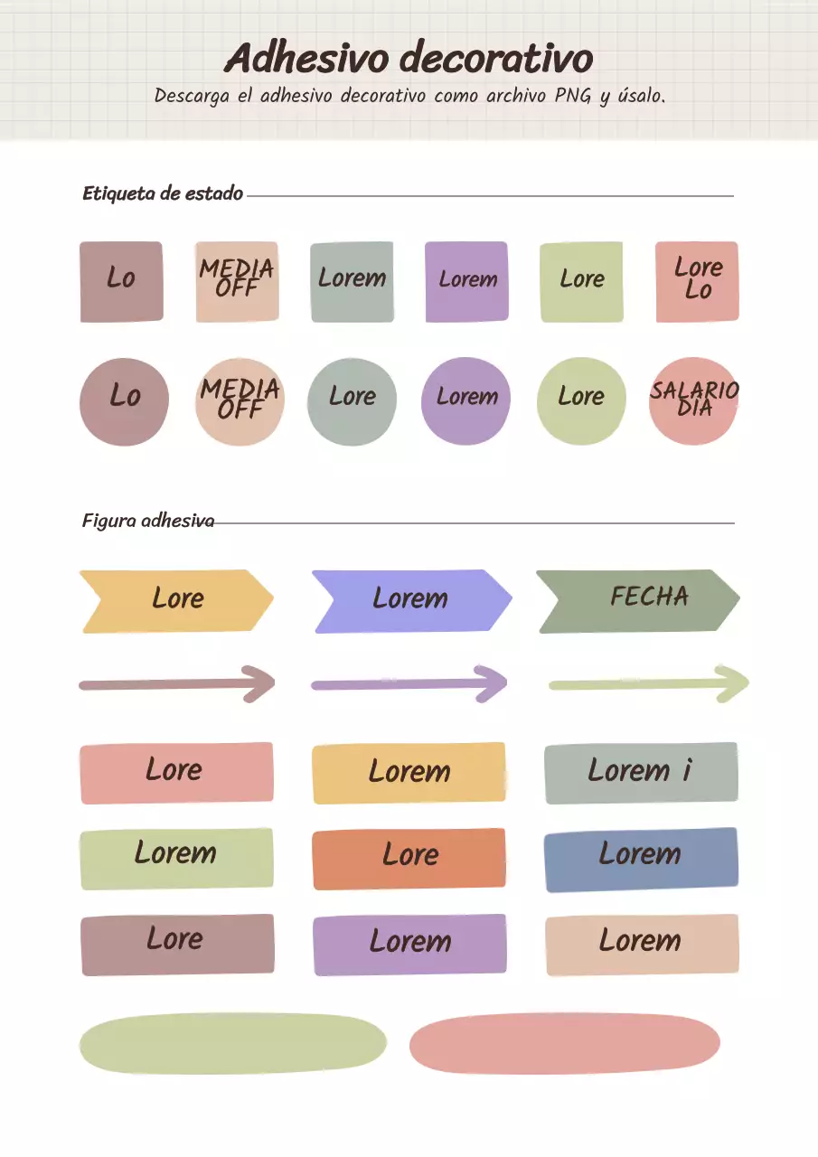 Bonitos adhesivos conceptuales GoodNote