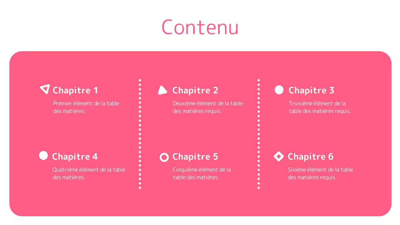 Rose Présentation de formes géométriques épurées