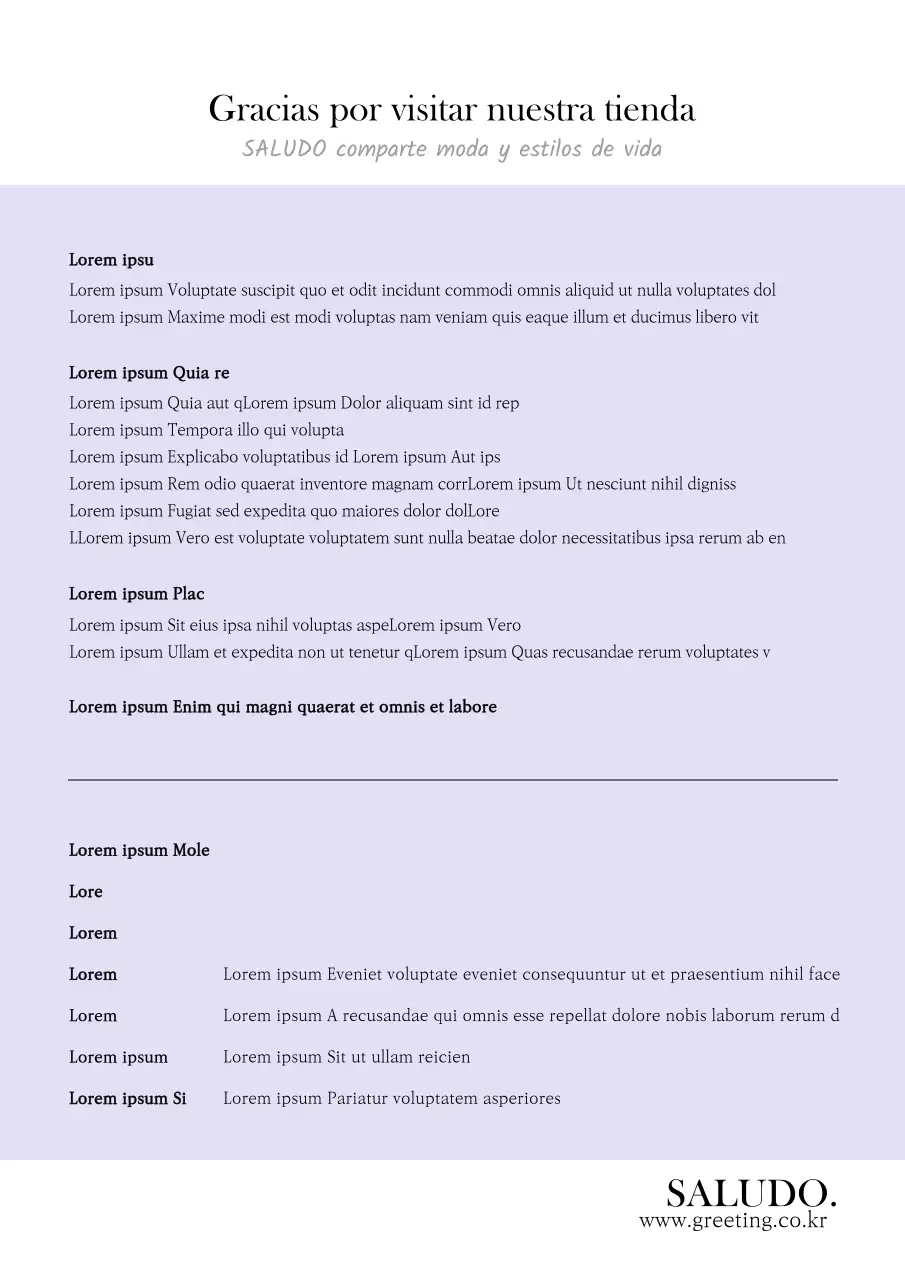 Elegante cartel de centro comercial con diseño de reembolso en malva