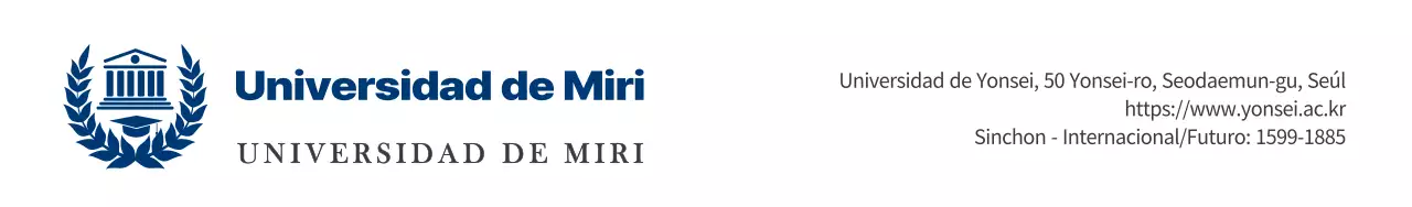 Símbolos modernos y sencillos en azul marino oscuro y negro Combinación de logotipo y texto Estilo de presentación Para información y promoción universitaria