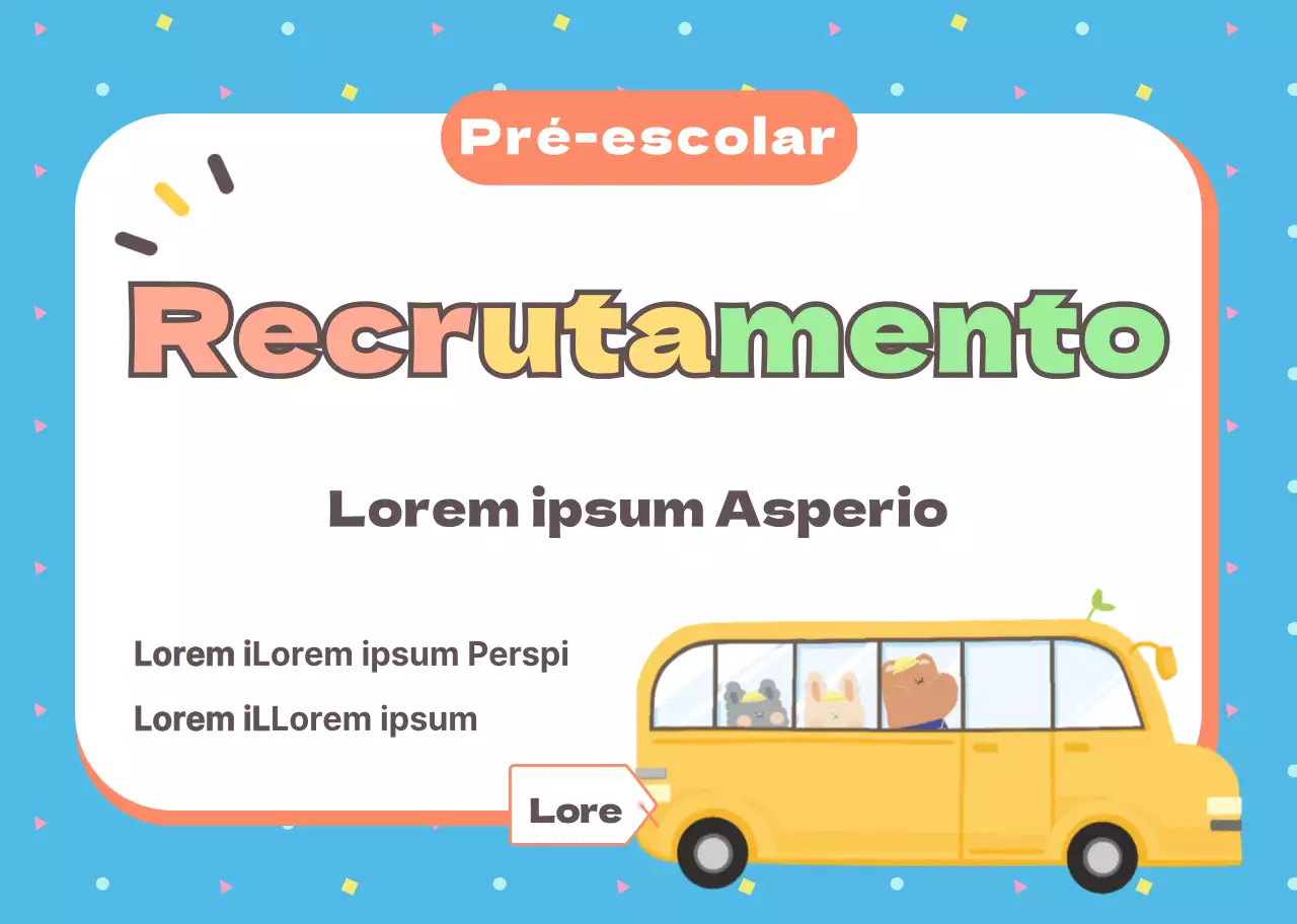 Recrutamento para creche Camagnet