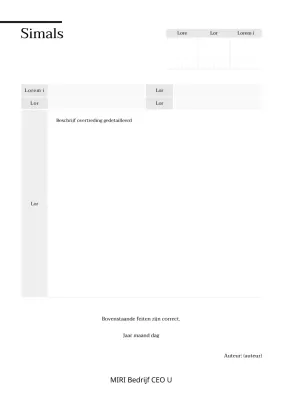 Ontslagbrief formulier in grijs