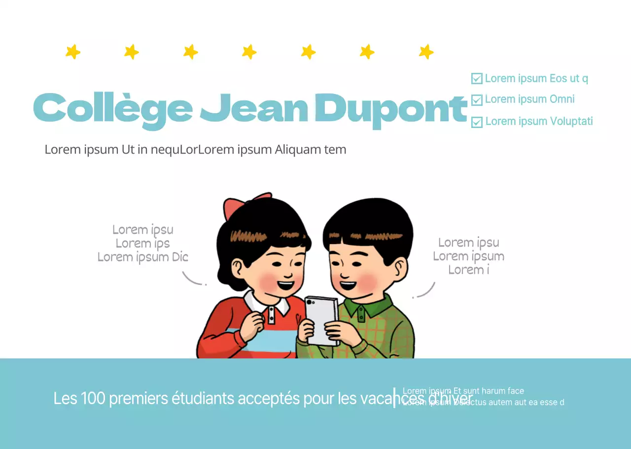 Mignon livret illustré à reliure à ressort pour l'école