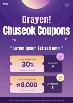 Maandelijkse kortingsbon