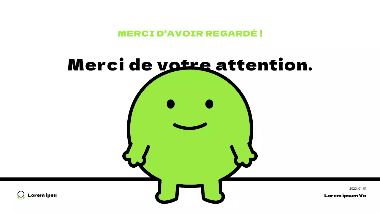 De jolis personnages en chartreuse et une mise en page épurée