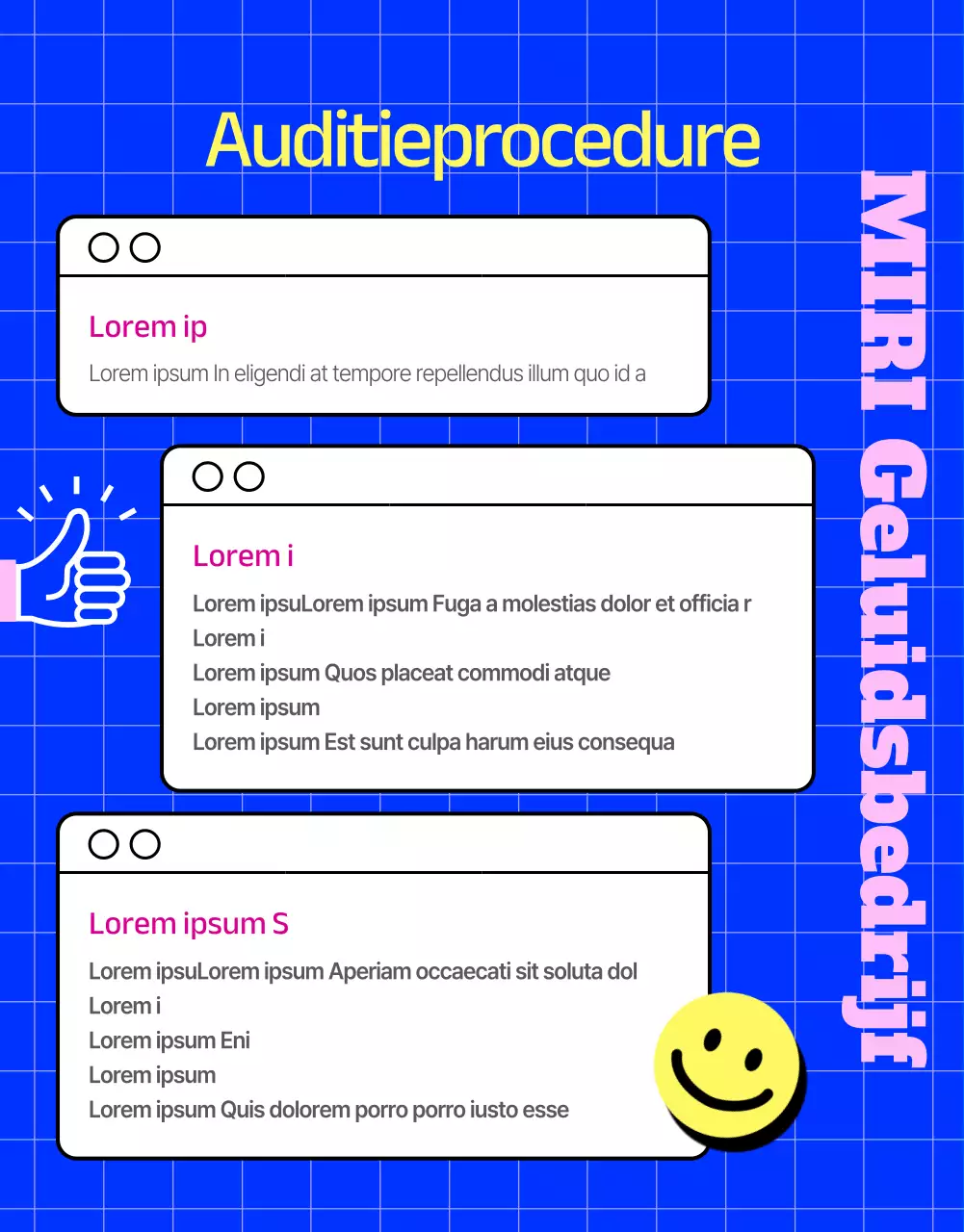 Open audities met kleur op een zwarte achtergrond