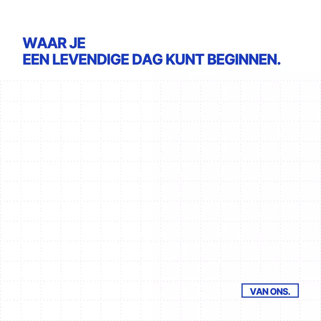 Eenvoudig en strak stippelpatroon in wit en navy voor concept café merchandise