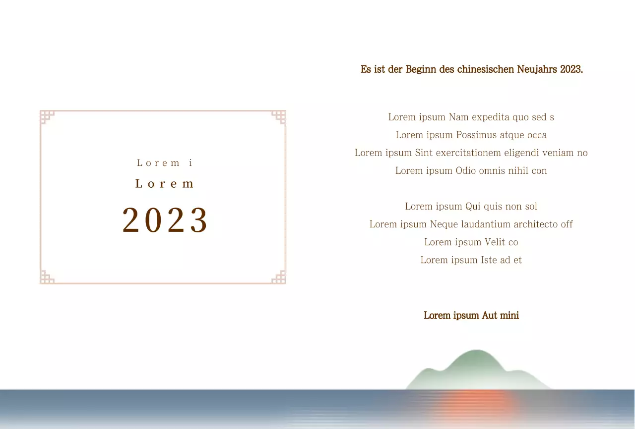 Warme Sonnenaufgang Illustration Grußkarte