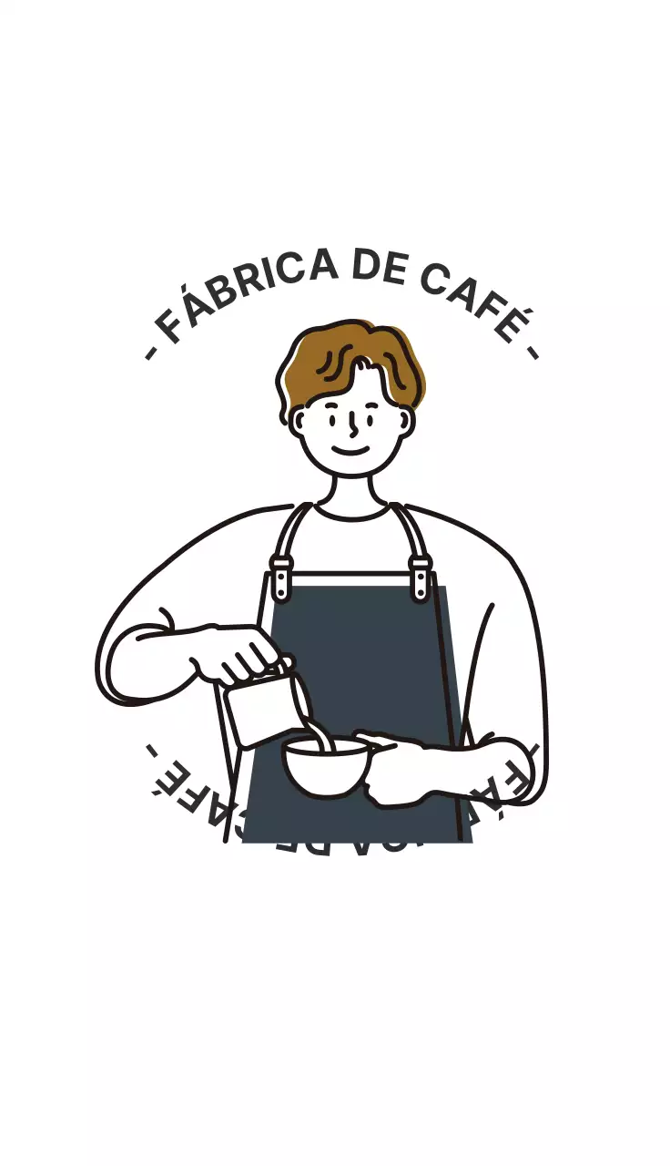 Cartão de visita de café barista