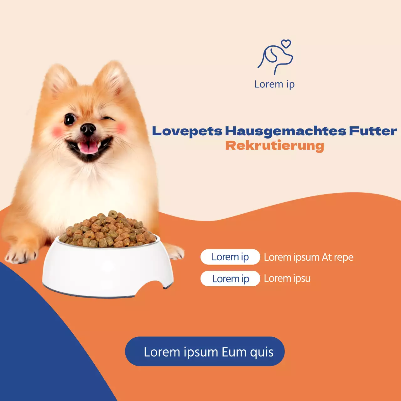 Orange Blue Love Pet Handmade Food Trial GroupEinstellungszeitraumGewinnbekanntgabeveranstaltungWeiter erfahren