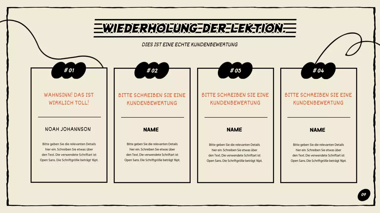 Composer-Mappe in Orange und Schwarz
