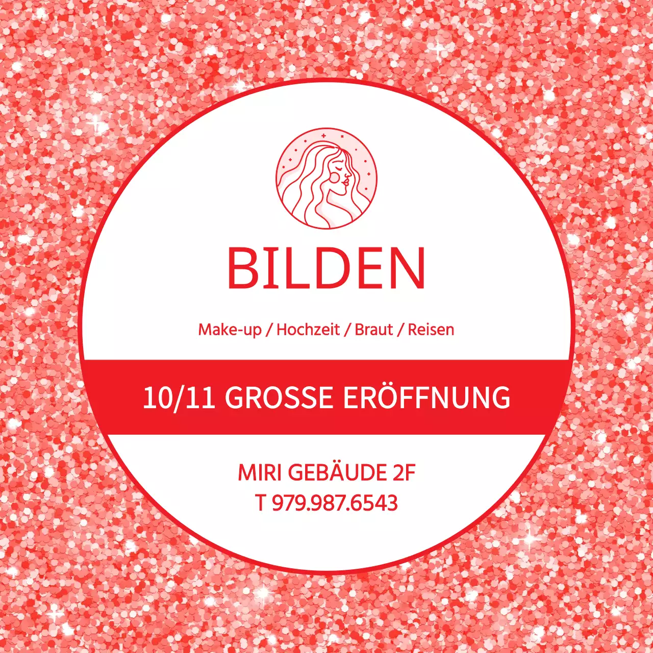 Orange Partikel Hintergrund Schönheit Make-up