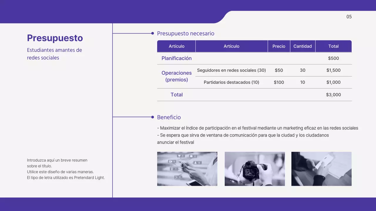Presentación del plan operativo de Boraton para los estudiantes universitarios seguidores del SNS