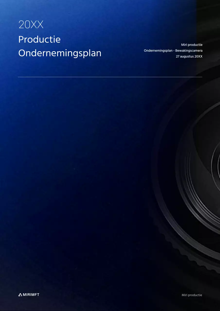 Zwart en blauw kleurverloop concept productie business plan