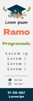 blanco ilustración ramo limpio graduación promoción