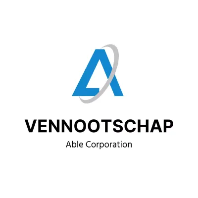 Eenvoudig blauw logo bedrijf logo uithangbord