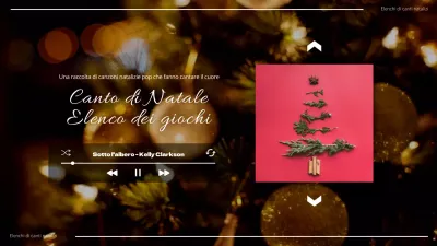 Una raccolta di canti natalizi con uno sfondo di colore marrone scuro YouTube thumbnail