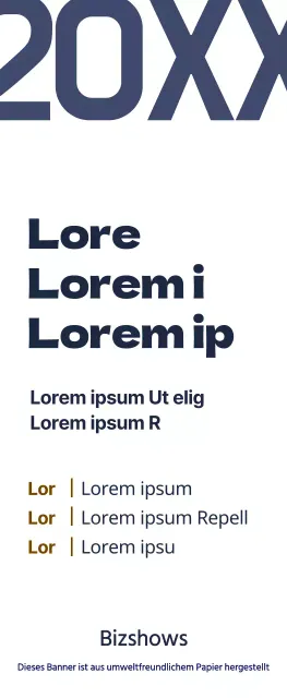 Schlichter Stil in Marineblau und Braun Informationen für die Herbstkonferenz