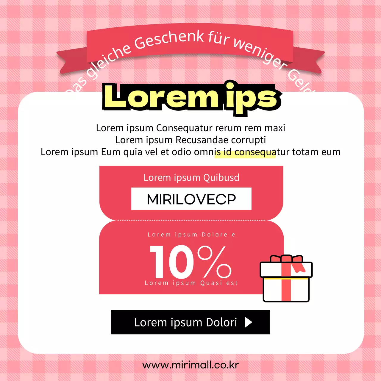 Geschenkübersicht mit Illustration von Liebenden auf kariertem Hintergrund CardNews